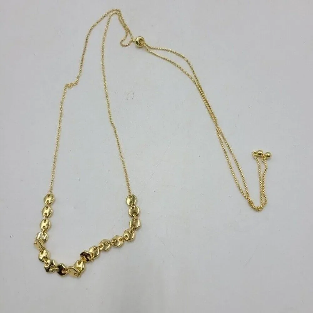 Layers Gold Necklace Drawstring Adjuster Slides LAY-97G 13